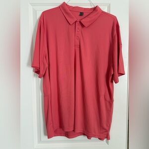 New Men's Coral Short-Sleeve Polo Shirt